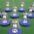 Subbuteo Andrew Table Soccer Manchester City 2007-2008 on Classic Hasbro Bases